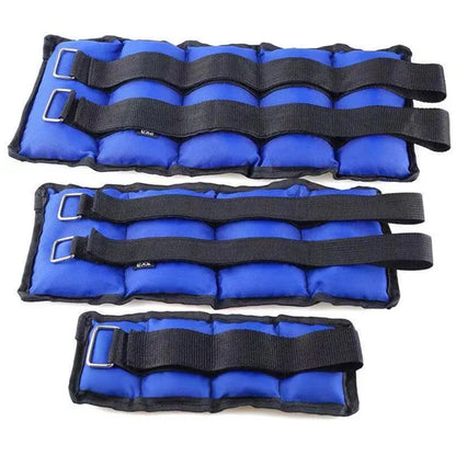 1kg Adjustable Wrist Ankle Weights Iron Sand Bag Weights Straps Gym Exercise Fitness Running Protect